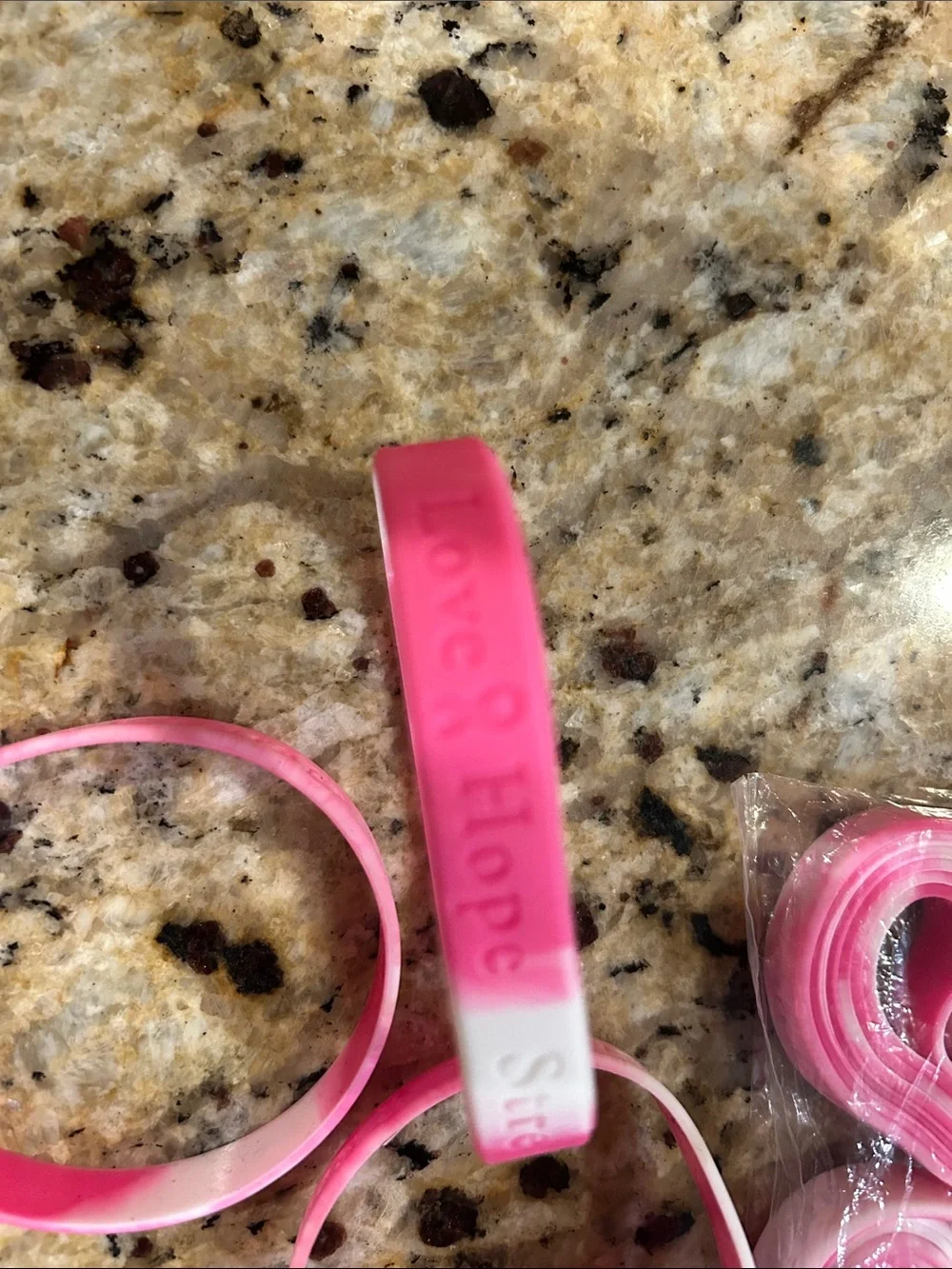 Pink Silicone Stretch Bands - Set of 16